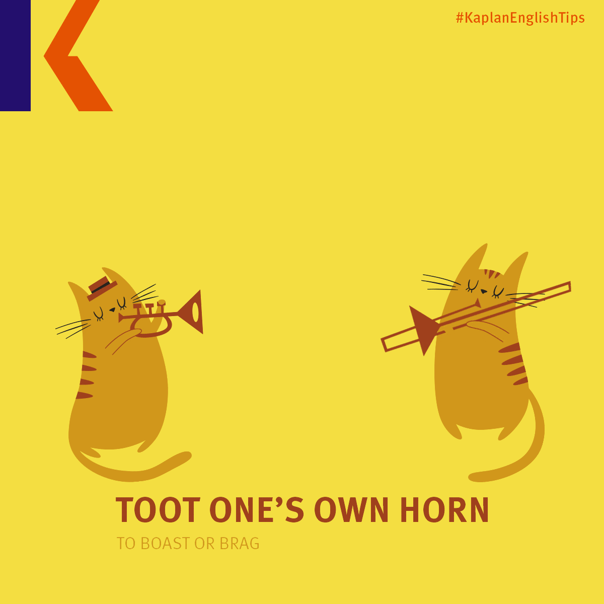Music idioms – toot one's own horn